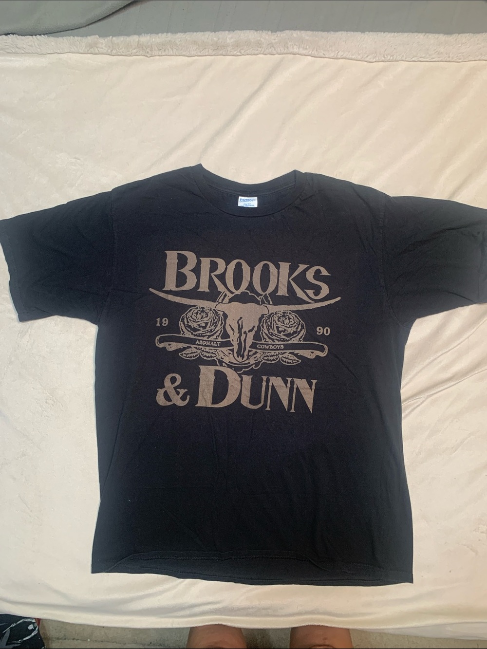 Vintage 1990 Brooks & Dunn Asphalt Cowboys Graphic T-Shirt